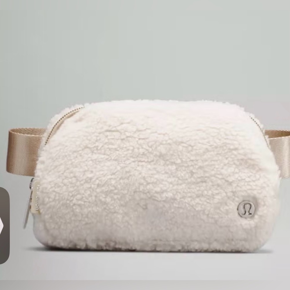 Lululemon Cream Sherpa Belt Bag